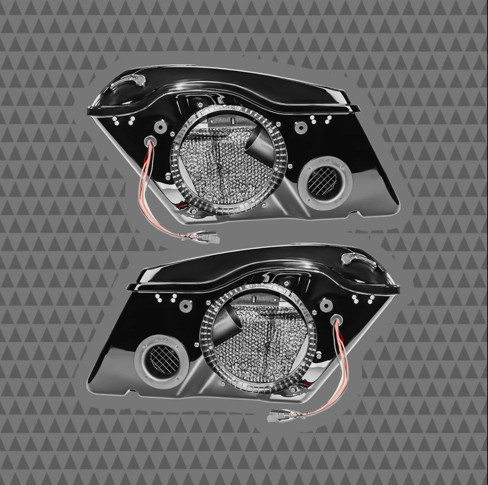 CICADA AUDIO 14HDBAG10LID8 14-24 HD 10″ SADDLEBAGS WITH 8″ LIDS (PAIR)