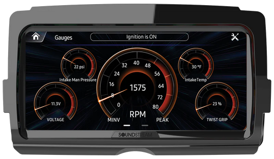SOUNDSTREAM V2 HARLEY RADIO FOR TOURING MOTORCYCLES. (FITS ALL HARLEY BATWING AND ROAD GLIDE MODELS - 2014-2023)