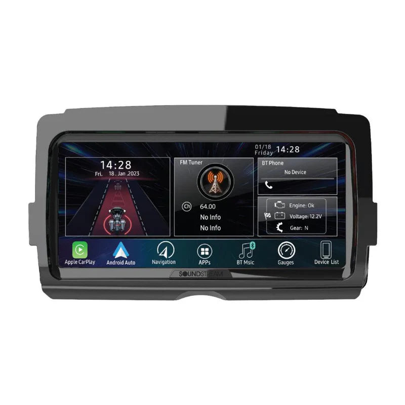 SOUNDSTREAM V2 HARLEY RADIO FOR TOURING MOTORCYCLES. (FITS ALL HARLEY BATWING AND ROAD GLIDE MODELS - 2014-2023)
