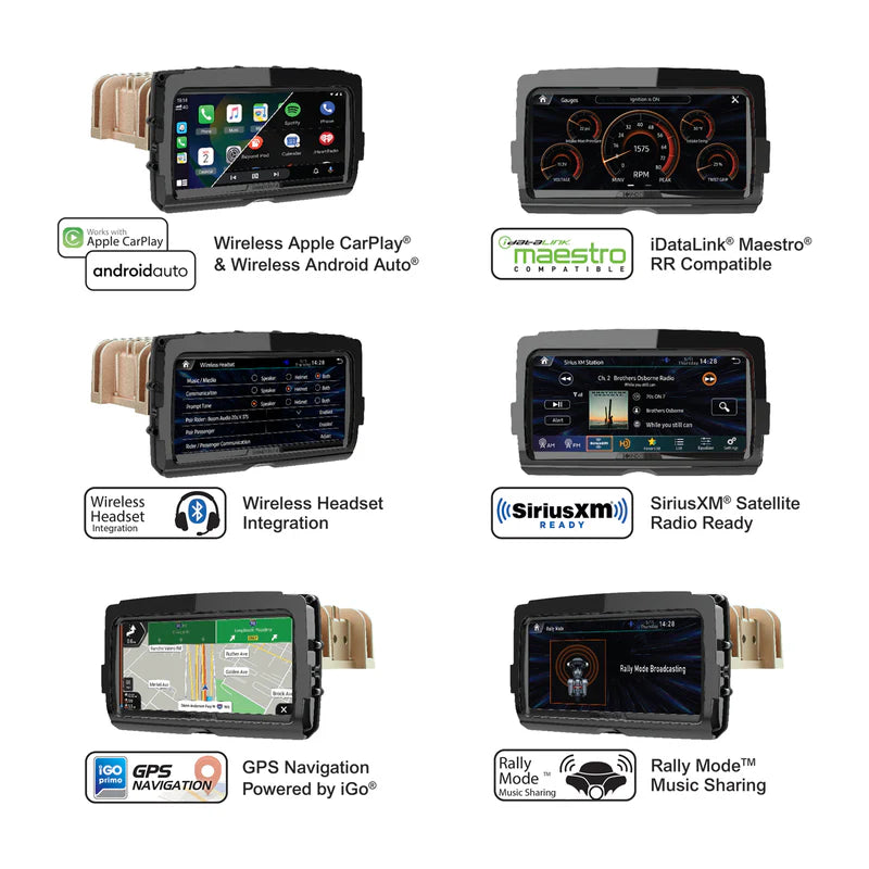 SOUNDSTREAM V2 HARLEY RADIO FOR TOURING MOTORCYCLES. (FITS ALL HARLEY BATWING AND ROAD GLIDE MODELS - 2014-2023)